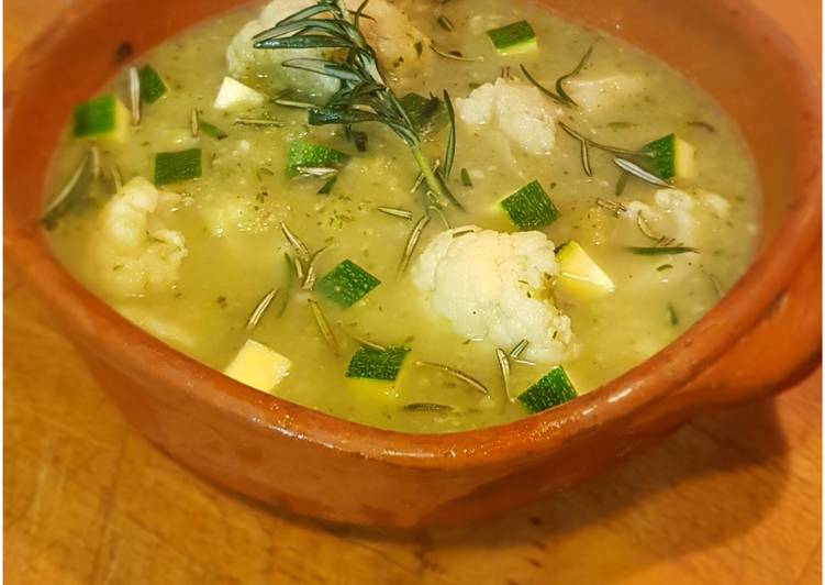 Zuppa Zucchine e Cavolfiore