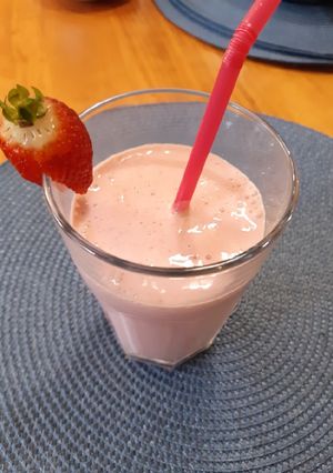 Φωτογραφία της συνταγής Φραουλενιο milkshake 🍓