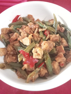 Foto resep Kacang Panjang Oseng Tempe