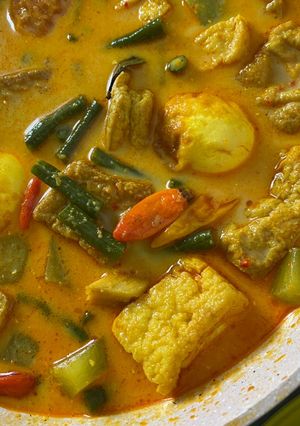 Foto resep 14. Gulai Kacang Panjang, Telur & Tahu