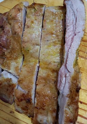 Una foto de Vacío de cerdo al horno