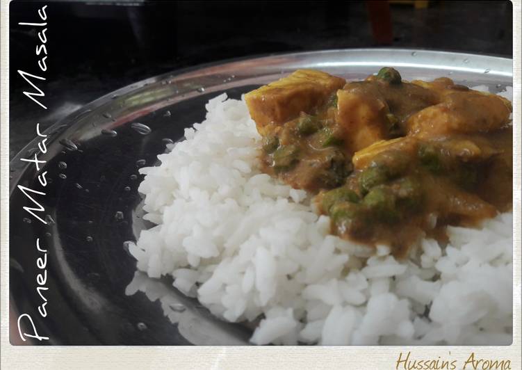 Paneer Matar Masala - without fresh cream