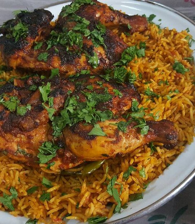 صورة لوصفة كبسة الدجاج