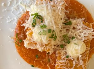 Foto de Polenta crocante com molho de tomate e queijo