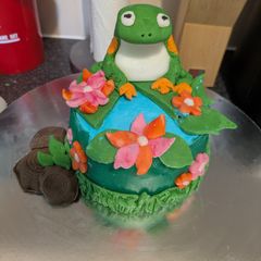 A picture of Frog cake 🐸.