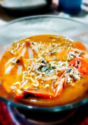 Foto resep 35. Mie Rebus Seafood 🍲