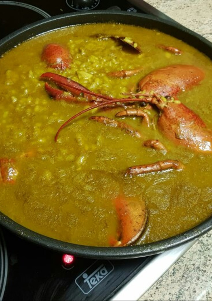 Una foto de Arroz con Bogavante