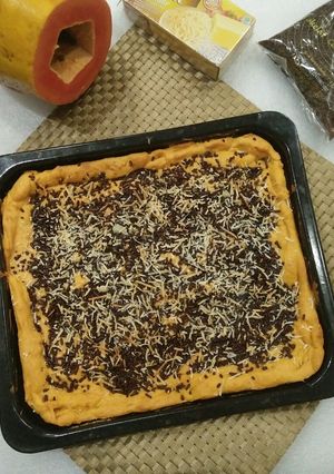 Foto resep Pizza Pepaya Coklat Keju