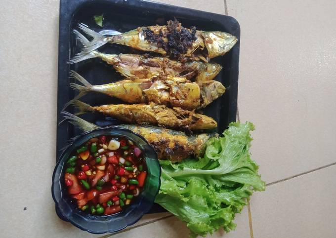 Resep Ikan kembung bakar teflon Anti Gagal