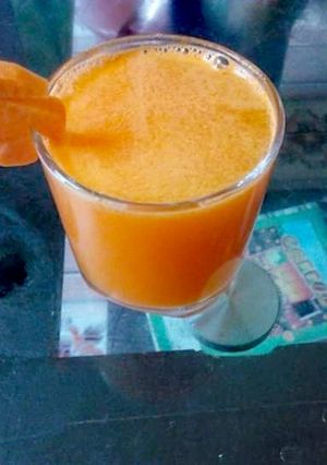 Hình của món Nước ép cam cà rốt.