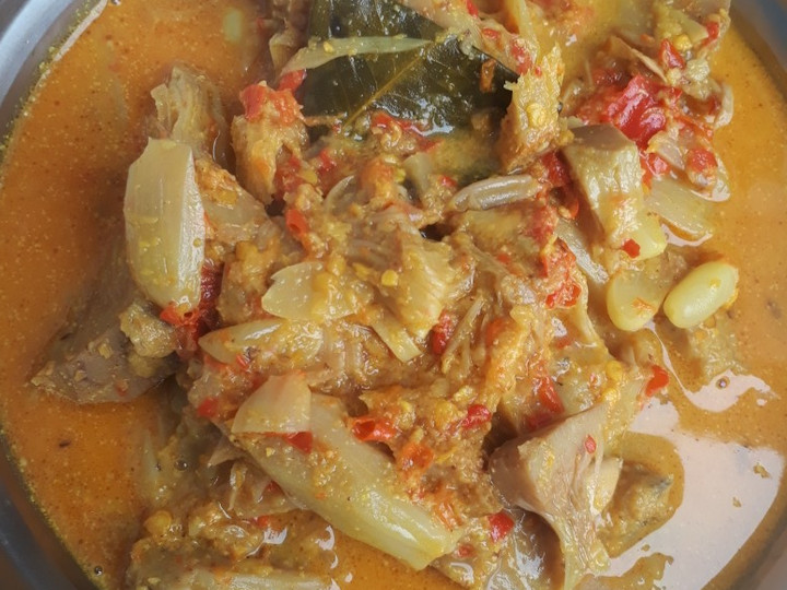 Cara Gampang Menyiapkan Gulai ketewel (nangka muda), Enak Banget