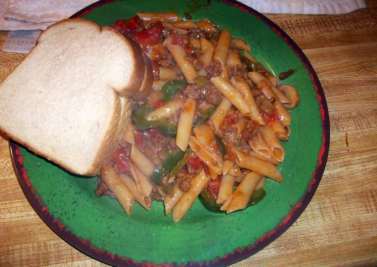 Recipe of Super Quick Homemade hmark38 Beef Rigatoni Dish