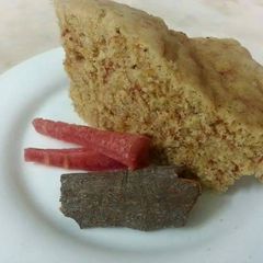 A picture of 10 minutes microwave carrot cake.