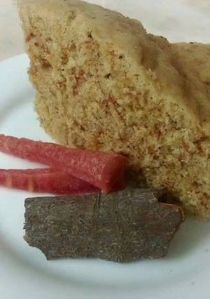 A picture of 10 minutes microwave carrot cake.