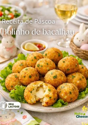 Foto de Bolinho de Bacalhau com Queijo Sem Lactose NatuCheese