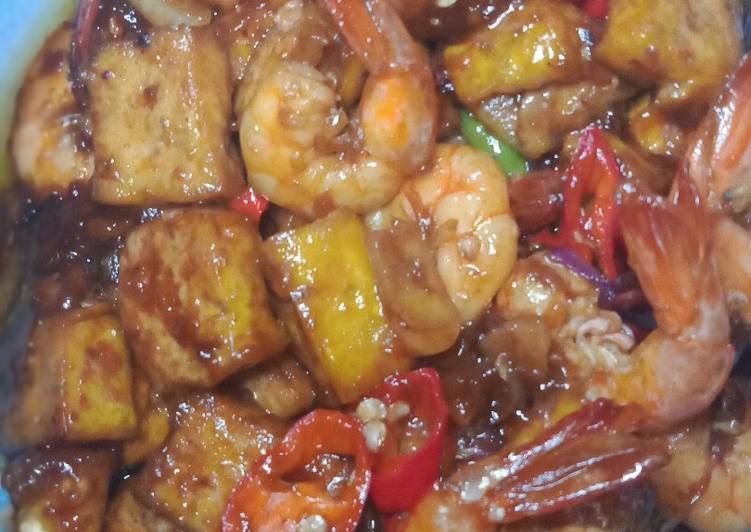 Udang Tahu Saos Mentega