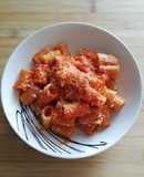 #491 Mezze maniche con salsa di pomodoro e peperoni 🍅🌶️🍃