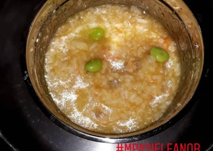 Bagaimana Menyiapkan Nasi tim salmon 7month 4☆ Anti Gagal