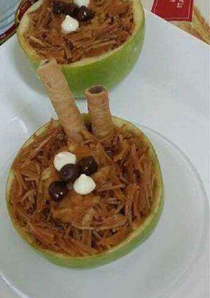 صورة لوصفة طريقة عمل شعيرية بالتفاح