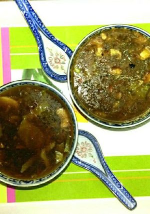 A picture of Vegetable Manchow Soup.