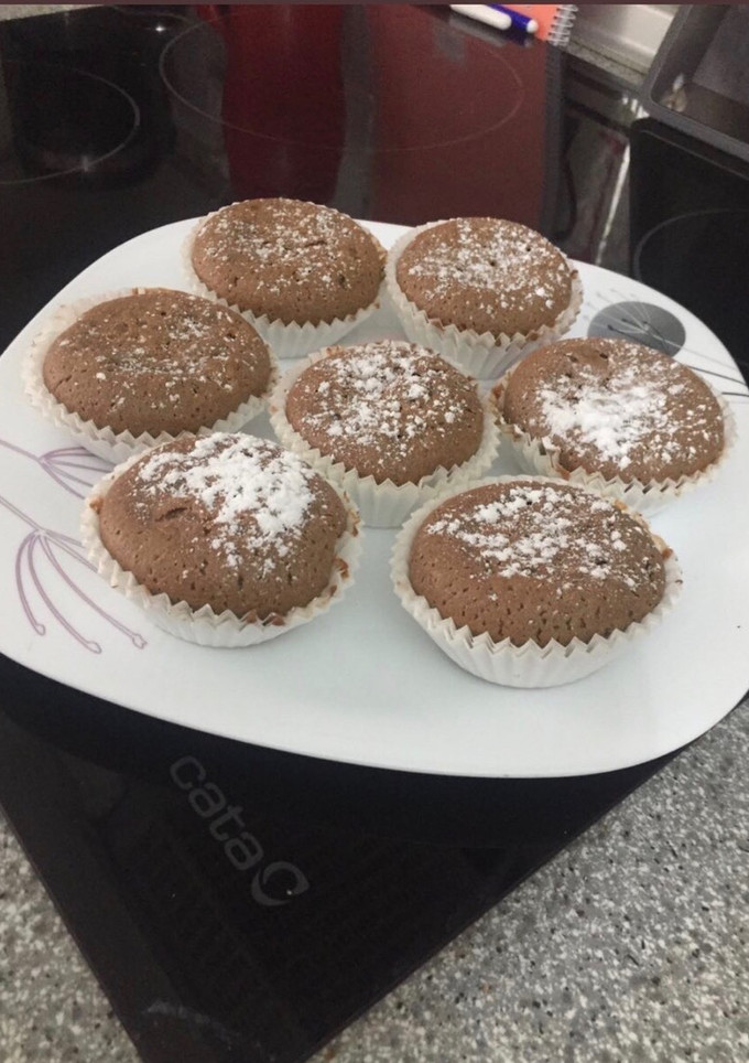 Una foto de Magdalenas de chocolate