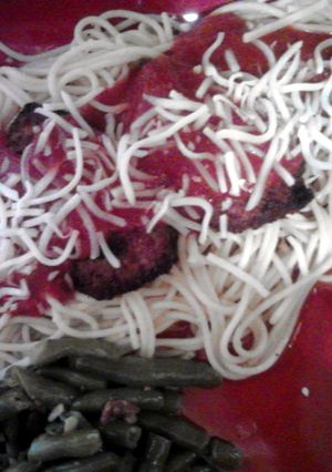A picture of Veal Parmesan.