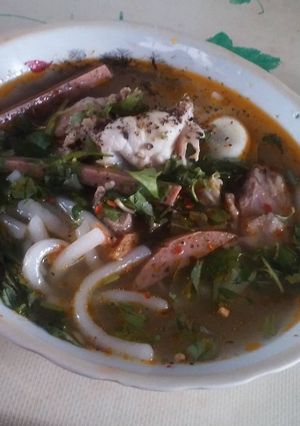 Hình của món Bánh canh xương chả.