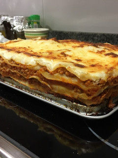 Una foto de Lasagna boloñesa