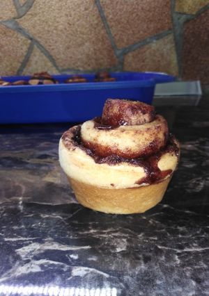Muffin formában sült kakaós csiga recept fotója