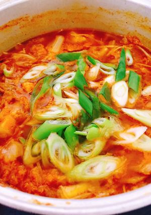 Hình của món Canh Kim Chi Hàn Quốc Siêu Cay.