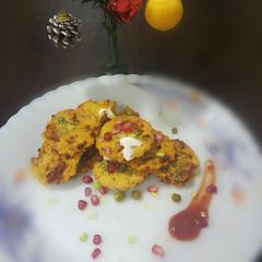 Veggie besan cup cakes A picture of Veggie besan cup cakes.