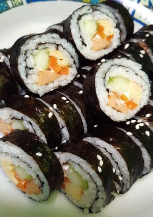 Foto resep Kimbap (Korean Sushi Rolls)