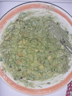 Una foto de Guacamole con cacahuate