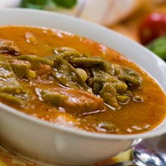 A picture of Green beans with Meat (Loubieh bi Lahmeh).