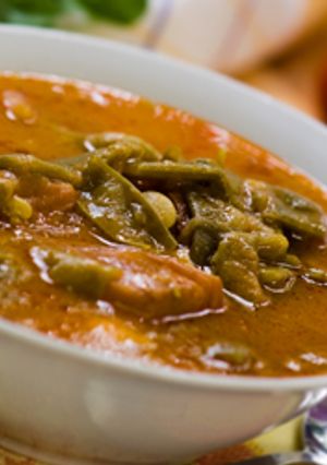 A picture of Green beans with Meat (Loubieh bi Lahmeh).