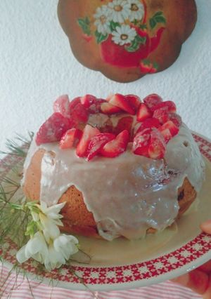 Una foto de Budín de Frutillas, gluten free