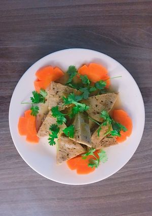 Hình của món Giò chay sốt ổi.