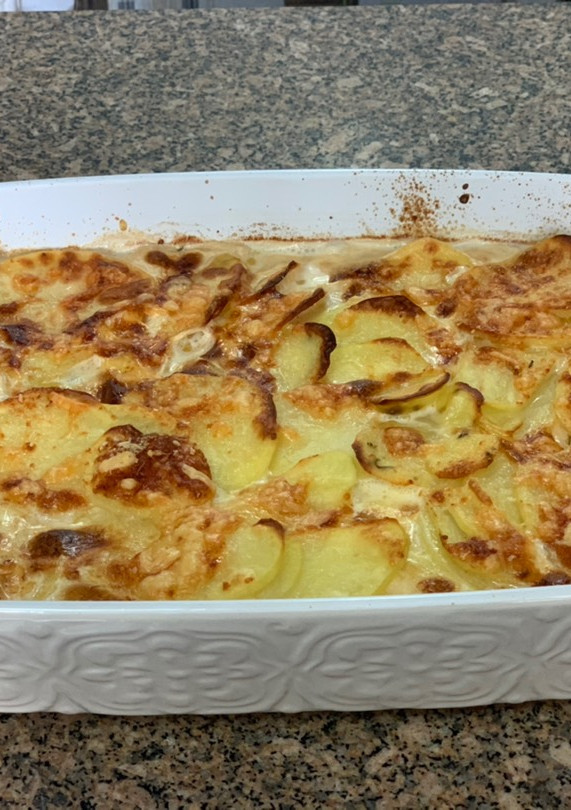 Una foto de Papas a la crema