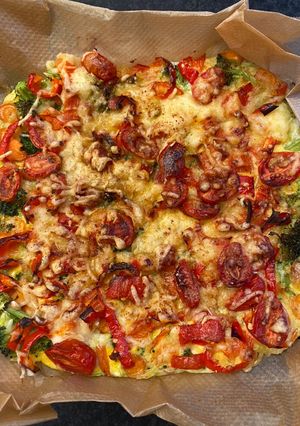 Foto resep Pizza egg Air fryer (bisa untuk Mpasi 1+)