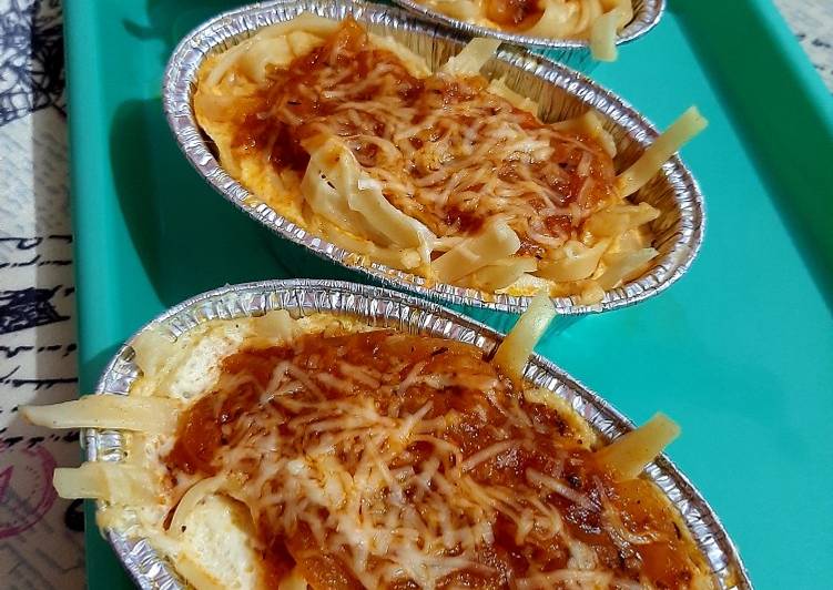 Resep Schotel Kukus Fetucini Bolognese Anti Gagal