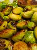 Repollo de Bruselas salteados