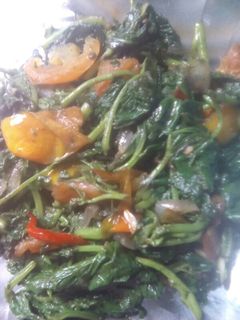 Foto resep Tumis daun ubi jalar