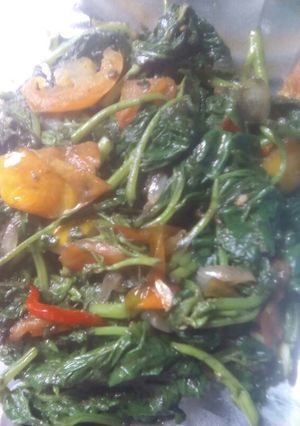 Foto resep Tumis daun ubi jalar