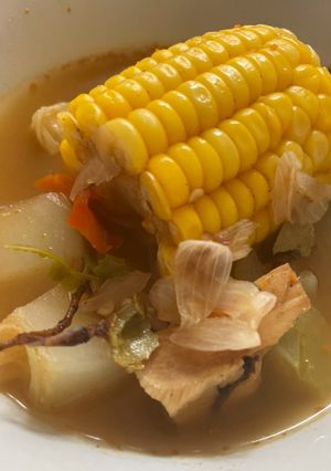 Foto resep Ide menu makan siang sayur asem bumbu racik rasa asik 😀