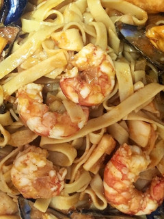 Una foto de Tagliatelle marinera
