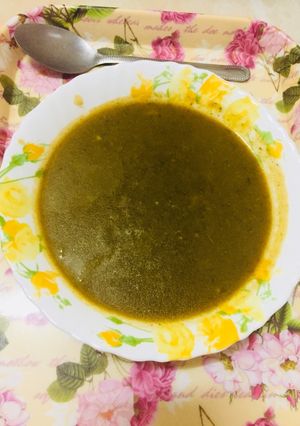 A picture of Palak soup.