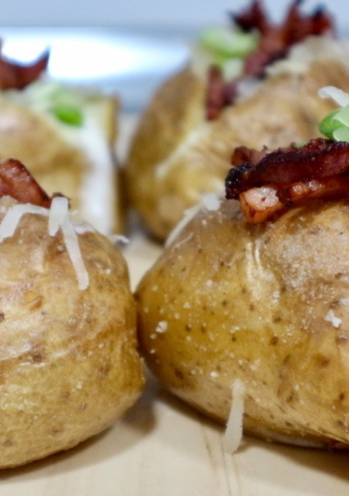 Una foto de Patatas rellenas al horno