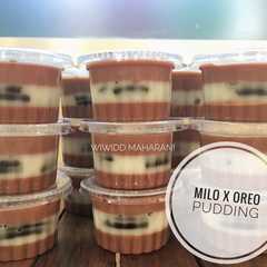 A picture of Milo x Oreo Pudding.