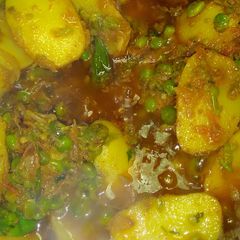 Aloo matar A picture of Aloo matar.