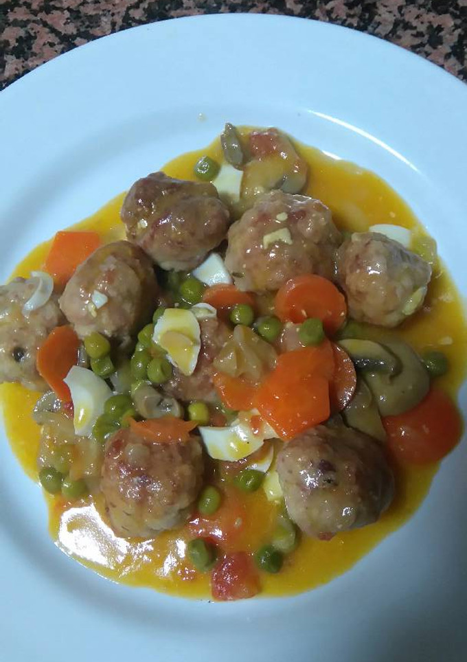Una foto de Albóndigas en salsa a mi manera